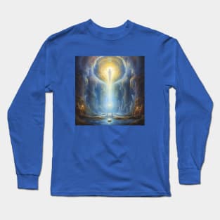 Angel Delivering a Spiritual Transmission Long Sleeve T-Shirt